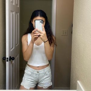 Express denim shorts